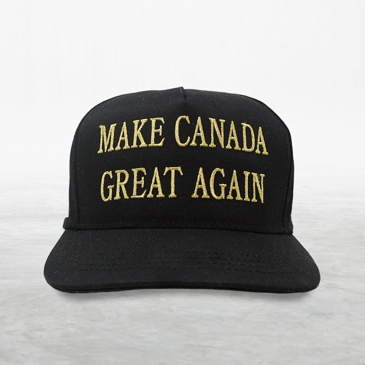 A black "Make Canada Great Again" hat.